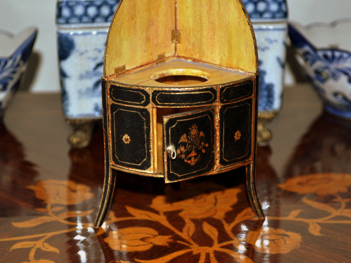 ESTATE TREASURE: Hand Painted Georgian Corner Washstand by Janet Reyburn