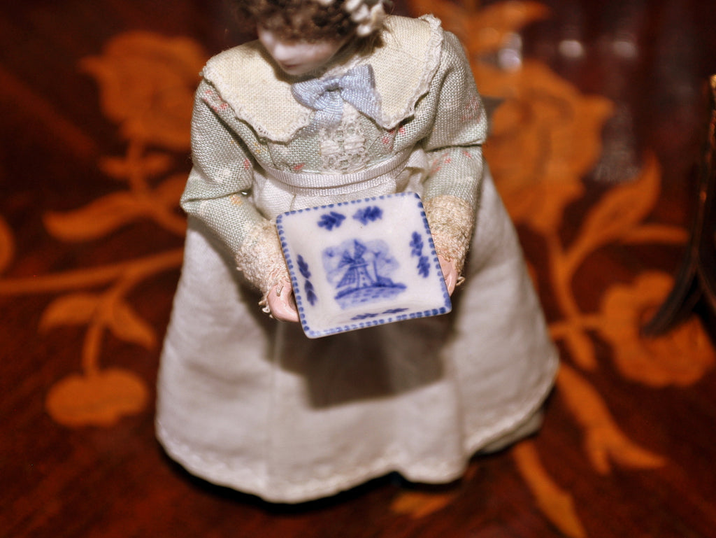 Blue & White Hand Painted Delft Plate by Elmarie Wood-Callander