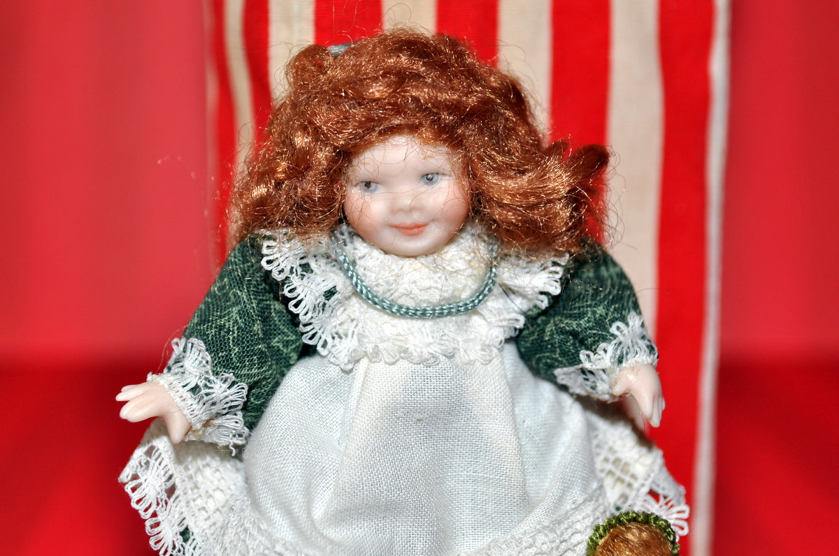 ESTATE TREASURE: Little Girl With Her Matching Doll by Sunday Dolls