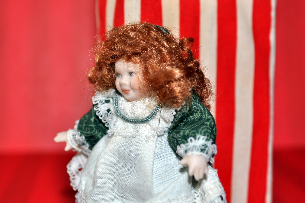 ESTATE TREASURE: Little Girl With Her Matching Doll by Sunday Dolls