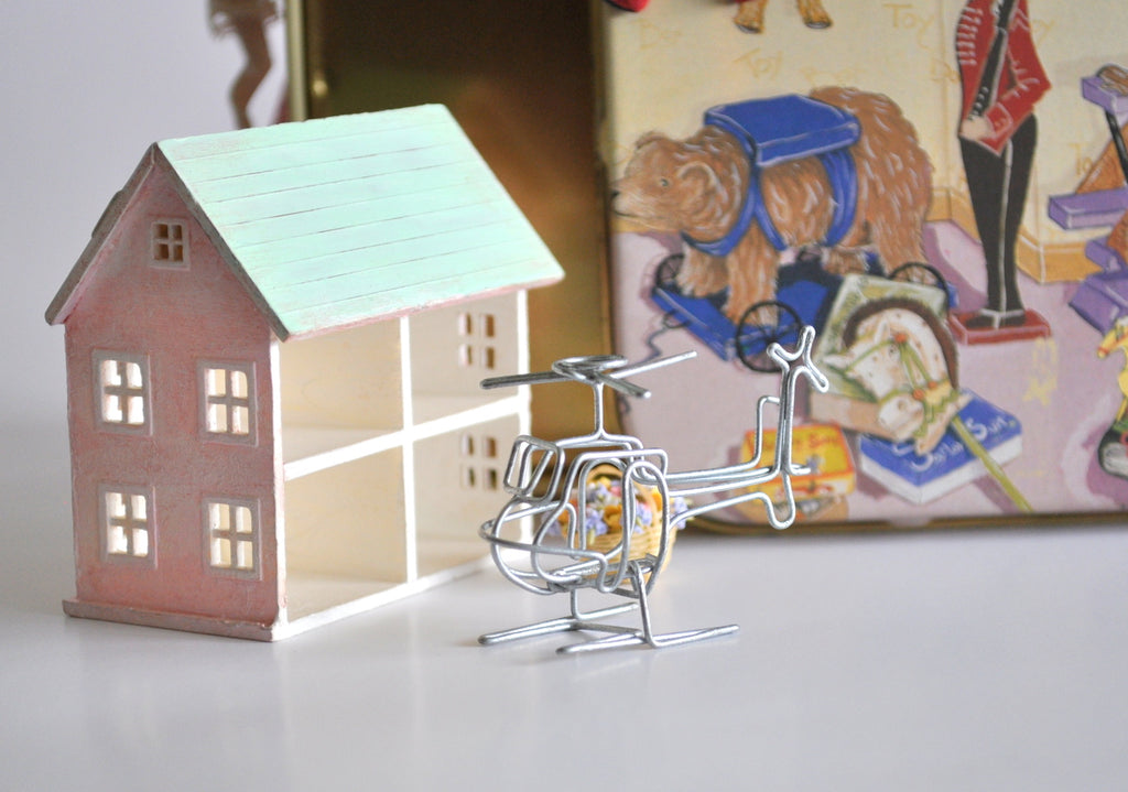 Estate Treasure: Wire Helicopter Toy