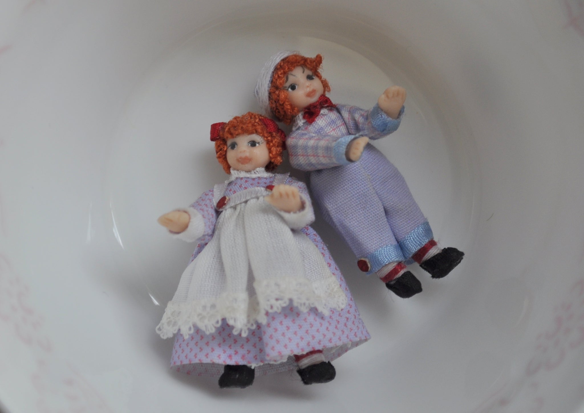 Pair of Raggedy Ann and Andy Doll's Dolls by Diane Yunnie