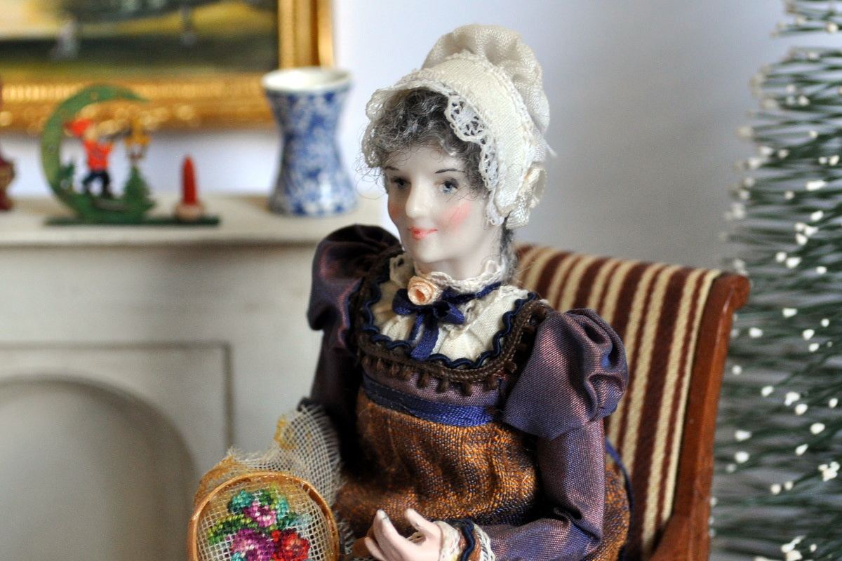 ESTATE TREASURE: Beautifully Dressed Georgian Older Lady by Jill Bennett - J Designs