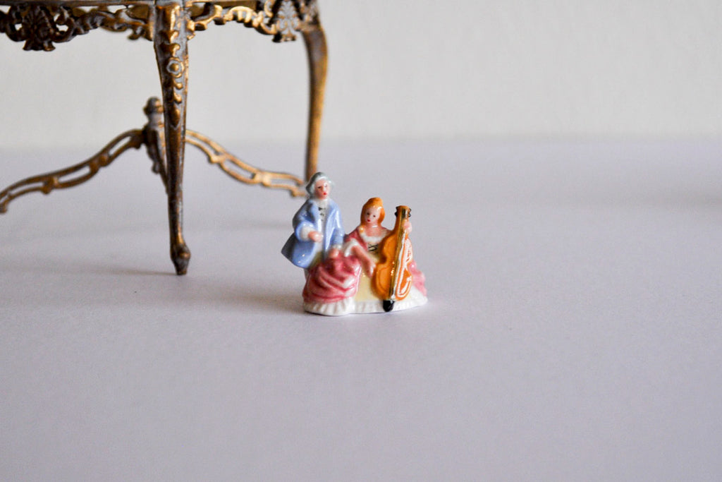 ESTATE TREASURE: Porcelain French Cello Figures by Elmarie Wood-Callander
