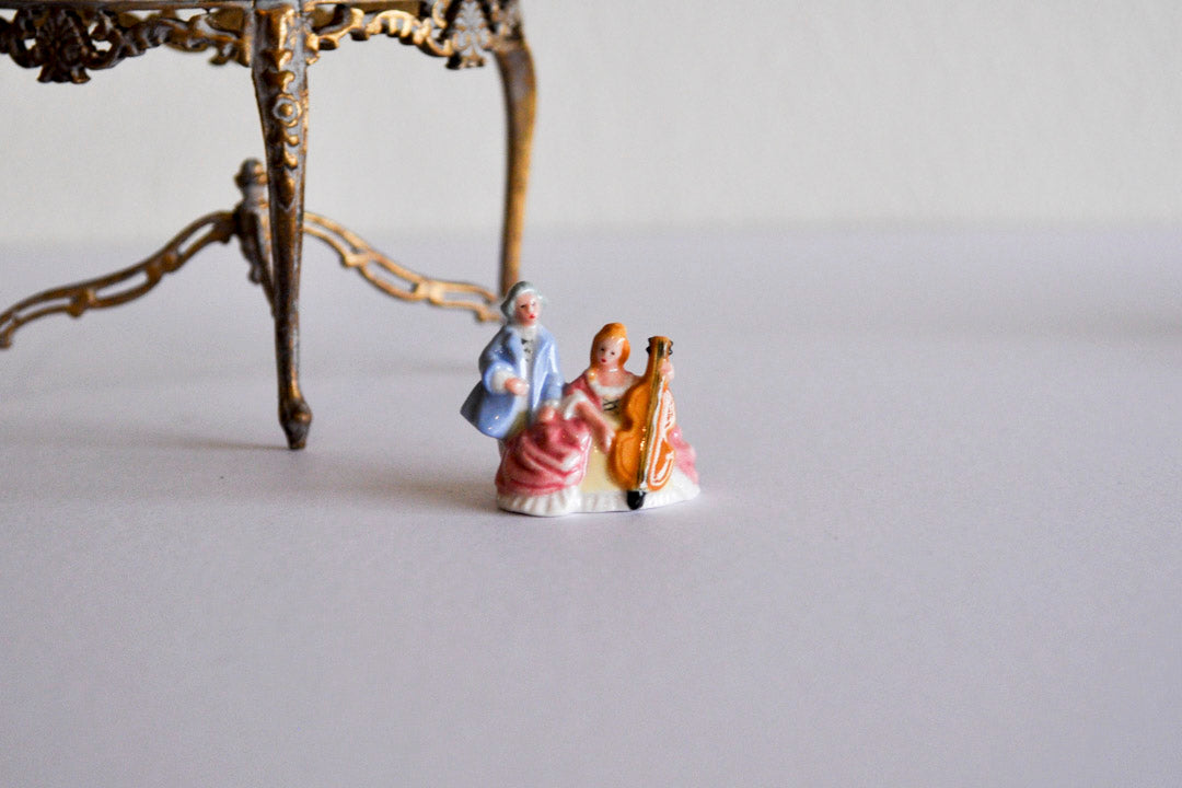 ESTATE TREASURE: Porcelain French Cello Figures by Elmarie Wood-Callander