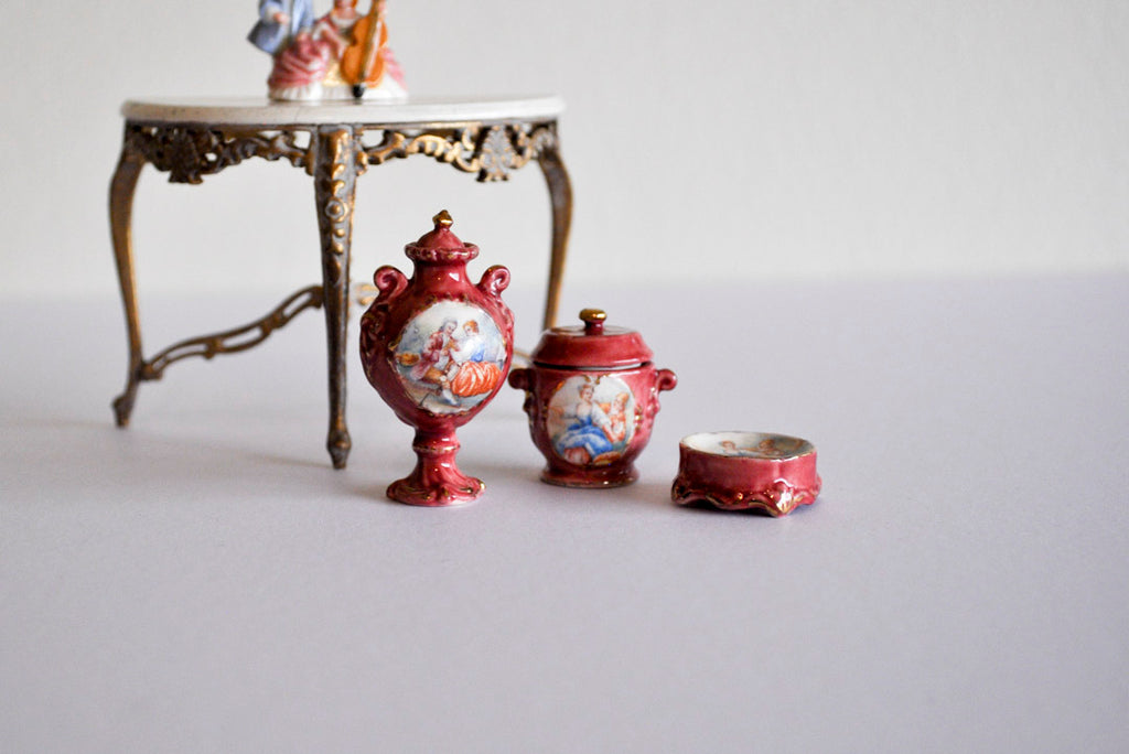 ESTATE TREASURE: French Sèvres Porcelain Urn, Wine Cooler & Potpourri Dish by Este van Niekerk