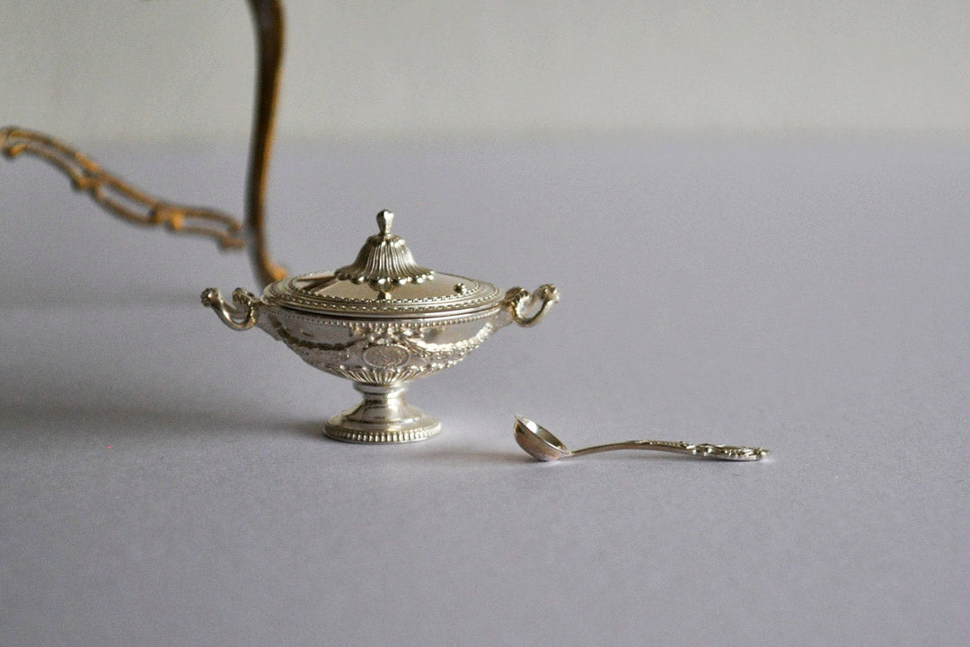 ESTATE TREASURE: Silver Soup Tureen with Lid & Ladle by Greg Matusovsky