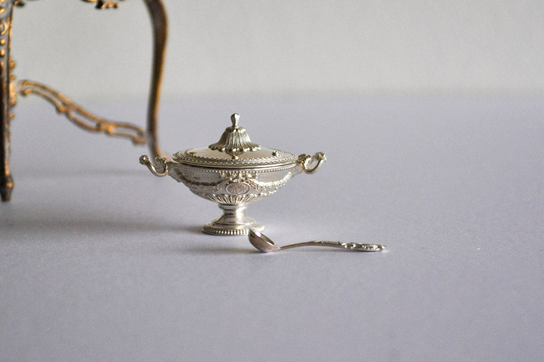 ESTATE TREASURE: Silver Soup Tureen with Lid & Ladle by Greg Matusovsky