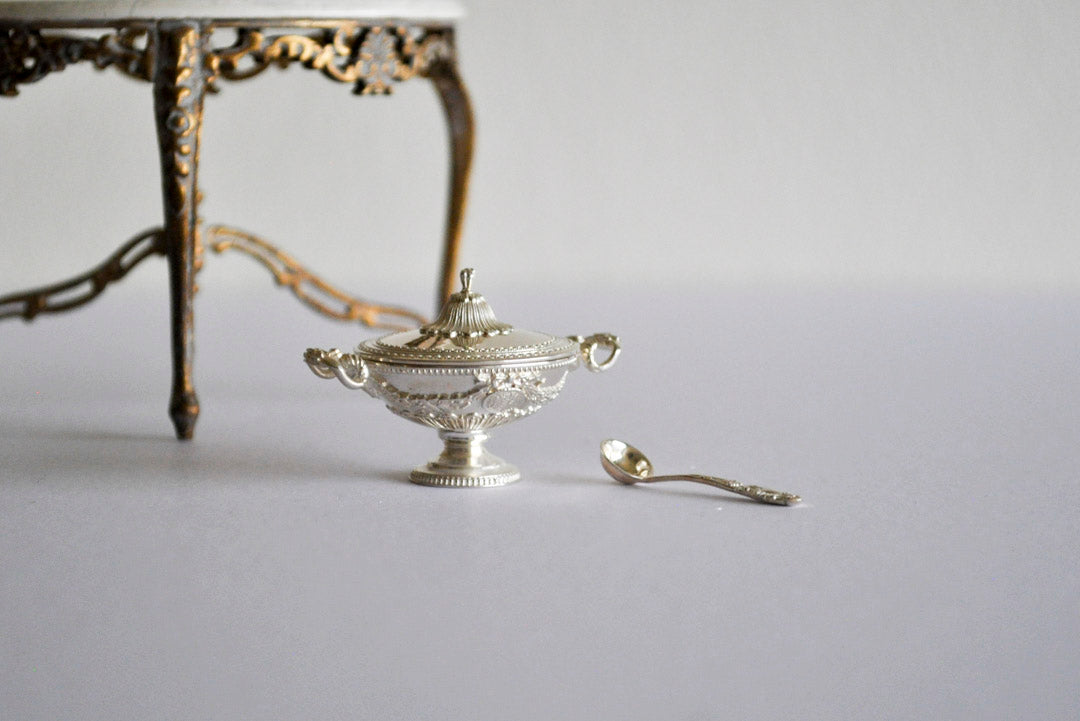 ESTATE TREASURE: Silver Soup Tureen with Lid & Ladle by Greg Matusovsky