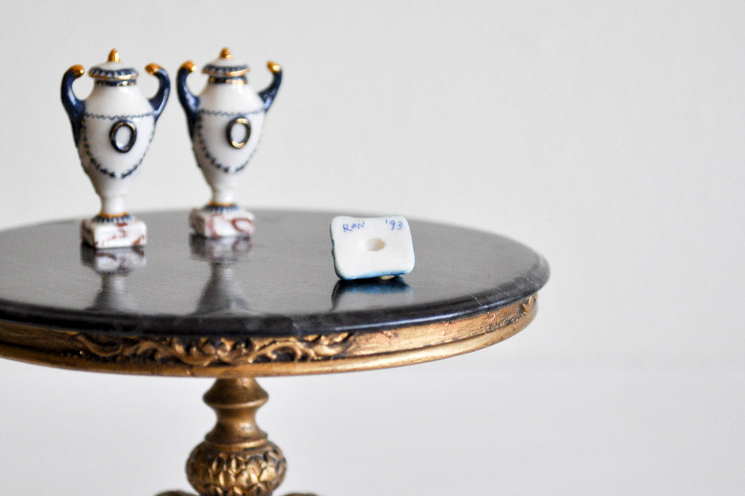 ESTATE TREASURE: Porcelain Cat II by Ron Benson