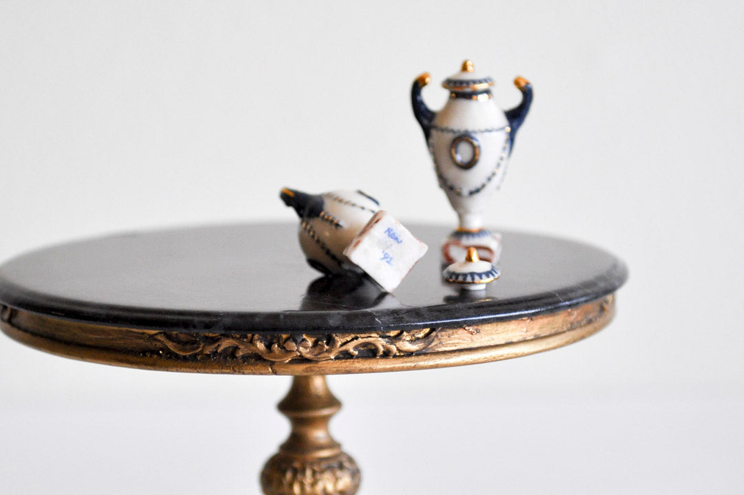 ESTATE TREASURE: Porcelain Set A of Two Urns by Ron Benson