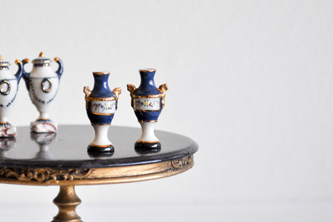 ESTATE TREASURE: Porcelain Set B of Two Urns by Ron Benson