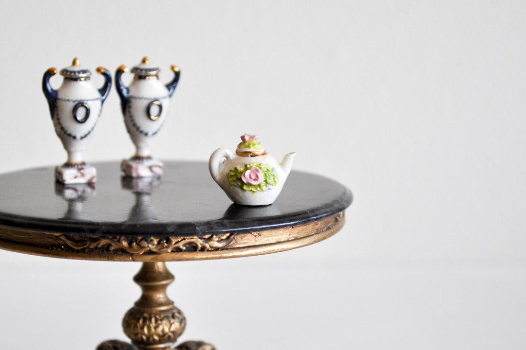 ESTATE TREASURE: Decorative Roses Teapot by Veronique Cornish