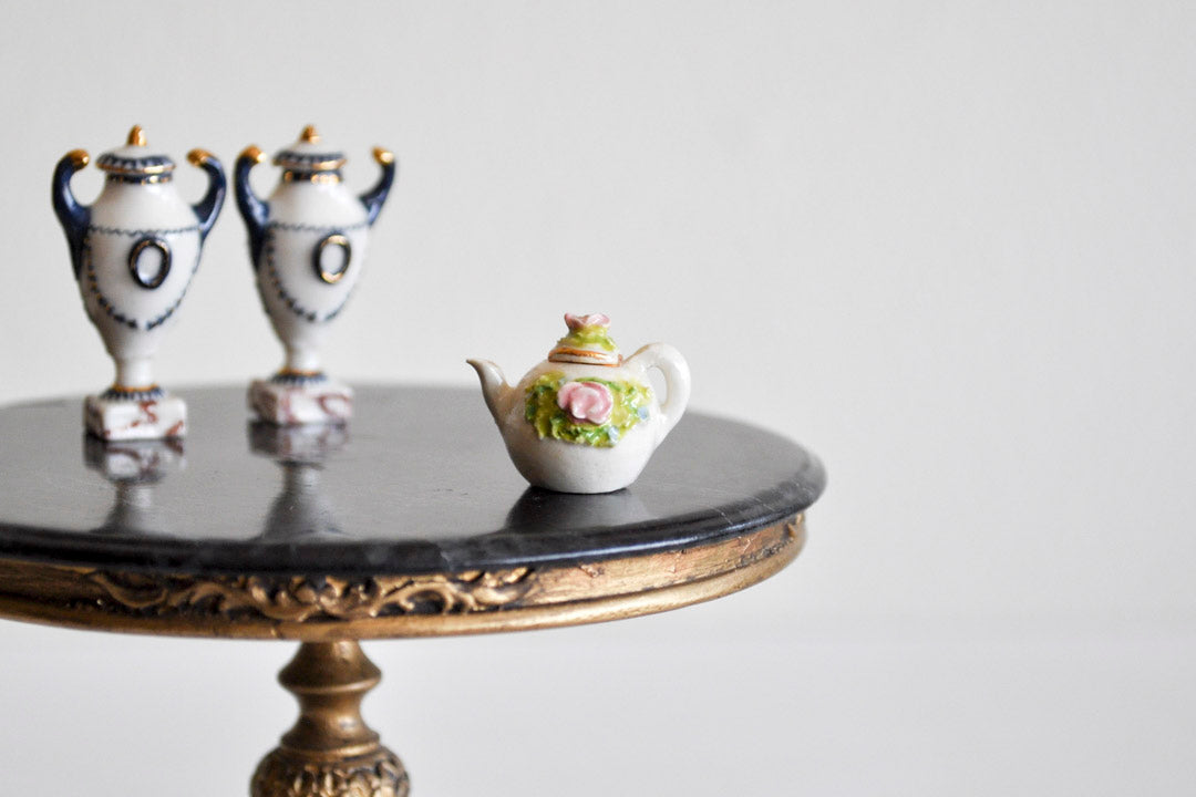 ESTATE TREASURE: Decorative Roses Teapot by Veronique Cornish