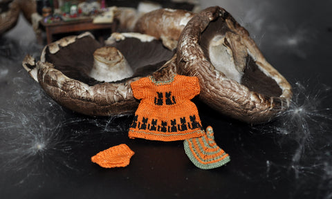 Tiny Halloween Dress Set by Jenny Tomkins