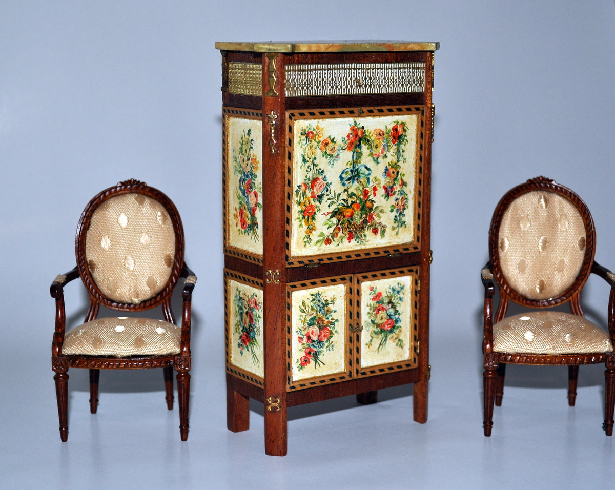 ESTATE TREASURE: Hand Painted Chinoiserie Standing Desk by Janet Reyburn