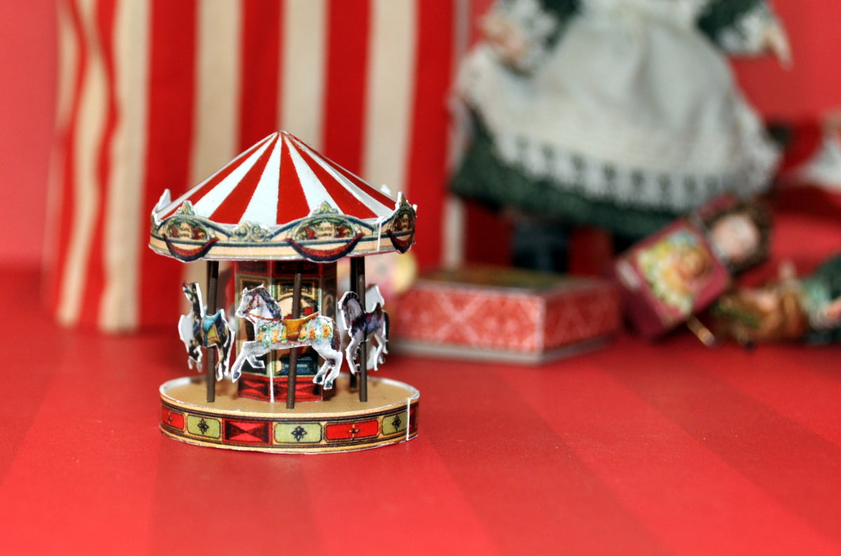 Non Working Paper Toy Carousel II by Rika Moon