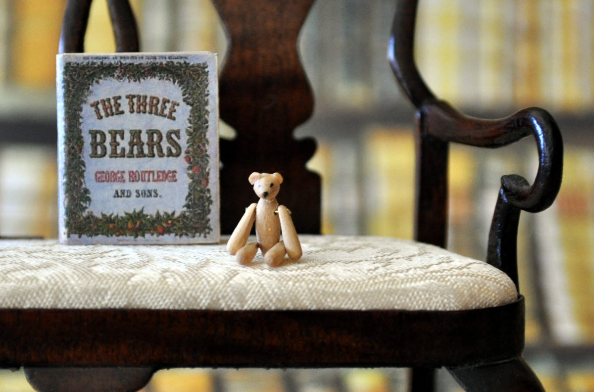 ESTATE TREASURE: Tiny the Fully Jointed Wooden Teddy