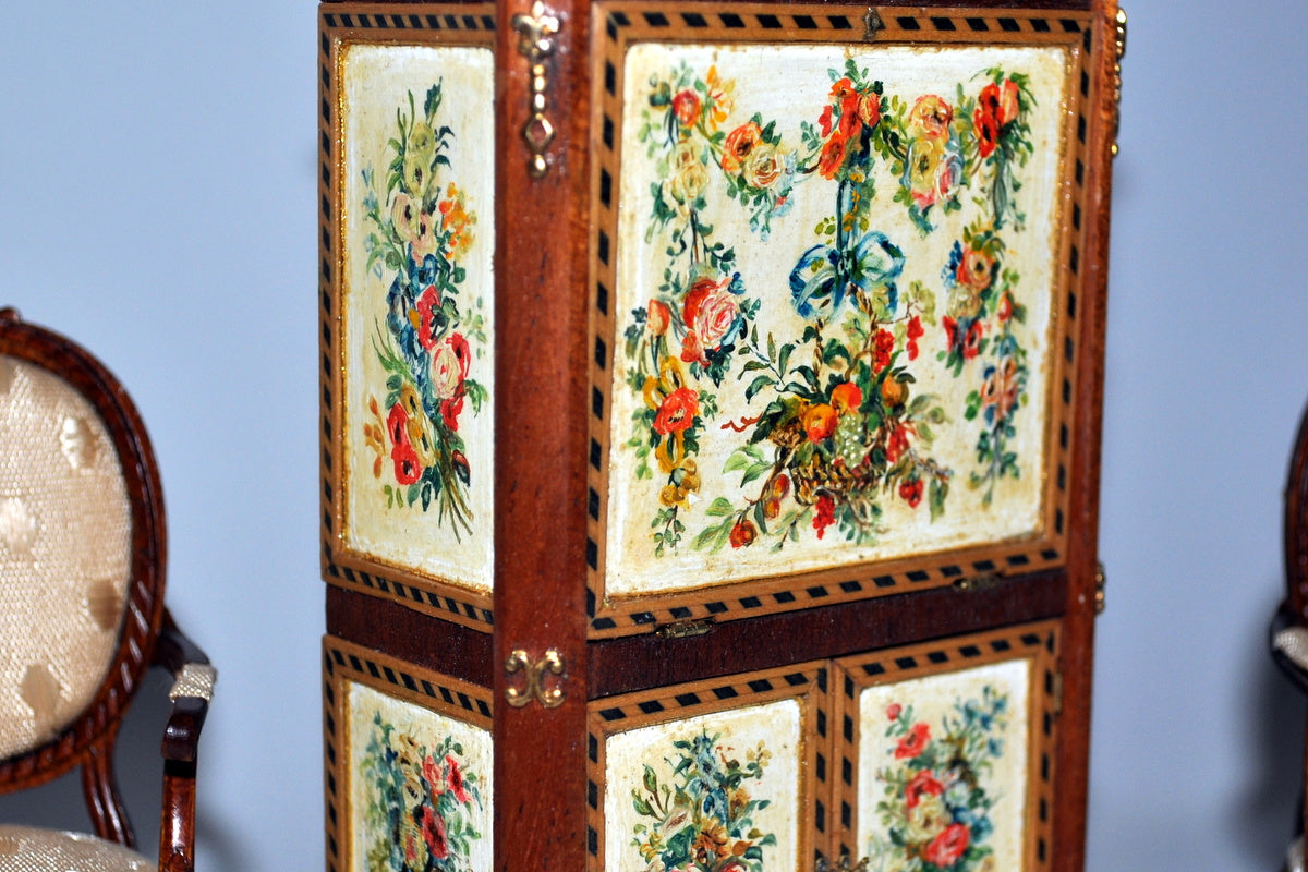 ESTATE TREASURE: Hand Painted Chinoiserie Standing Desk by Janet Reyburn
