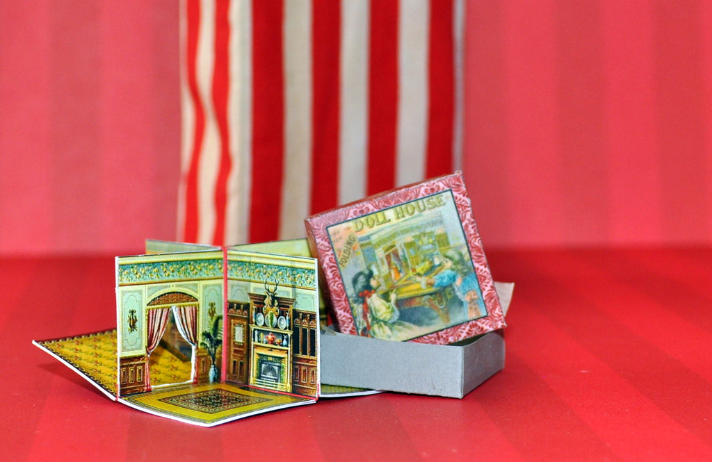 Elizabeth Plain Designed Folding Dollhouse by Rika Moon