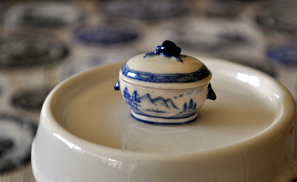 Blue & White Hand Painted Soup Tureen by Elmarie Wood-Callander