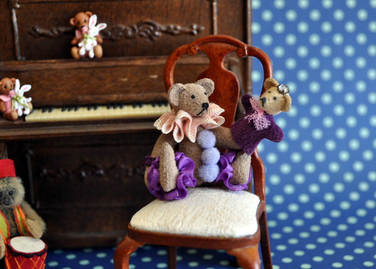 ESTATE TREASURE: Teddy with Glove Puppet by Lisa Lloyd