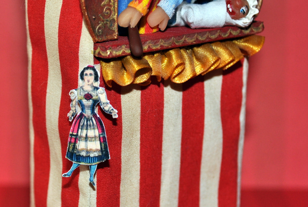 Female Circus Performer Paper Puppet for Display by Rika Moon