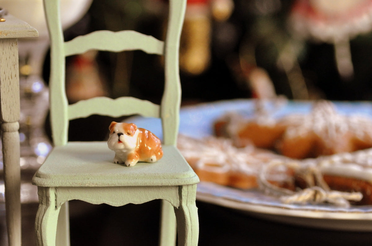 Tiny Bulldog Ornament by Elmarie Wood-Callander