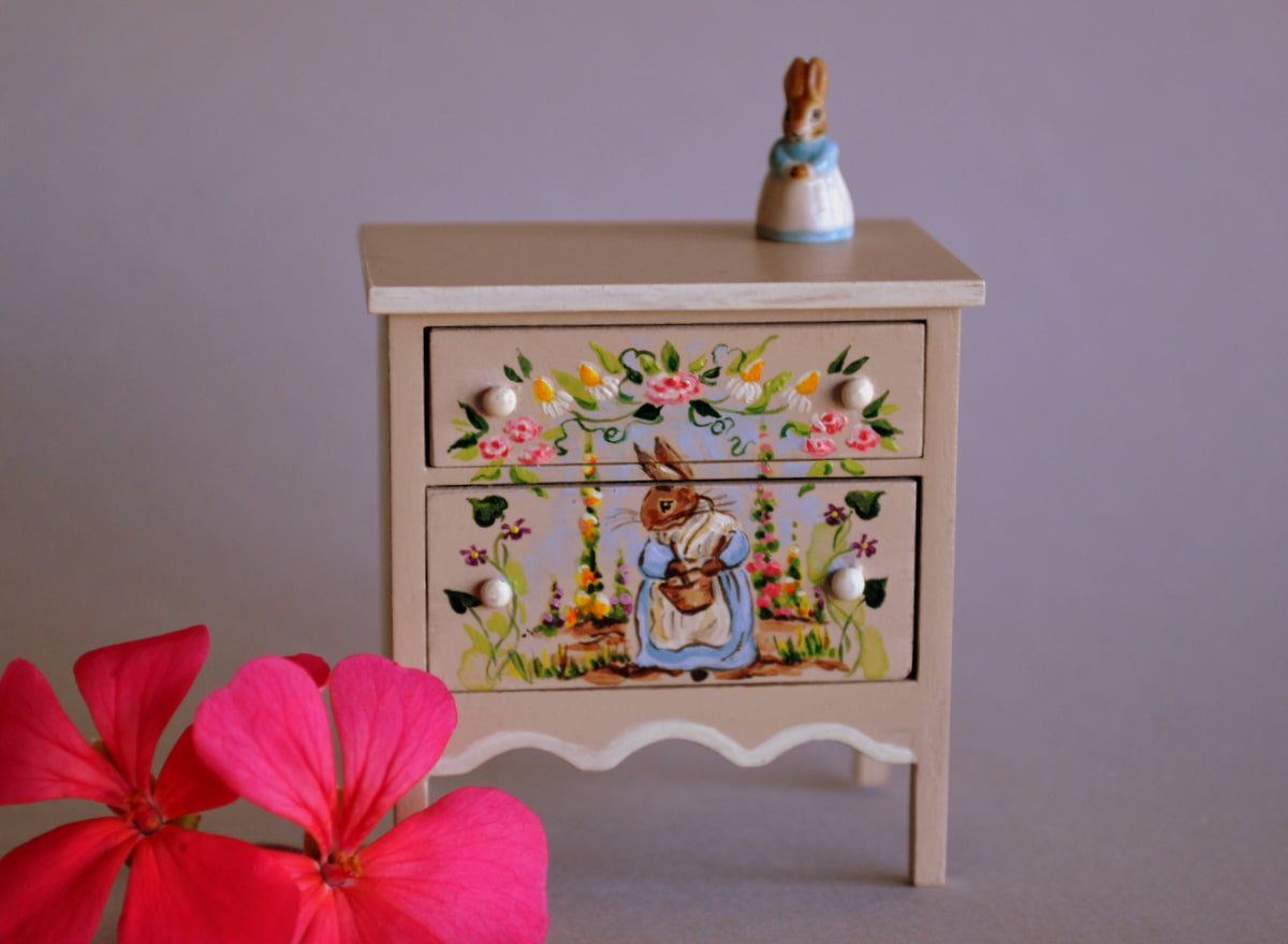 Estate Treasure: Storybook Bunny Bedside Table by Karen Markland