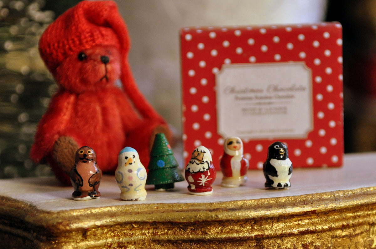 Tiny Hand Painted Christmas Russian Dolls by Sergey