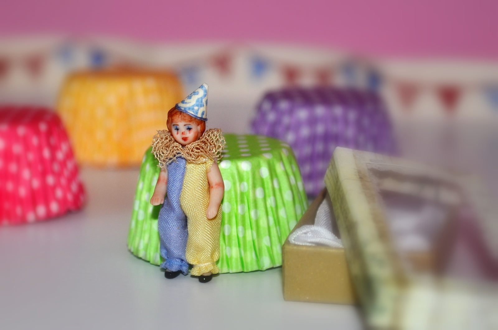 Gift Boxed Clown Dolly #2 by Elmarie Wood-Callander