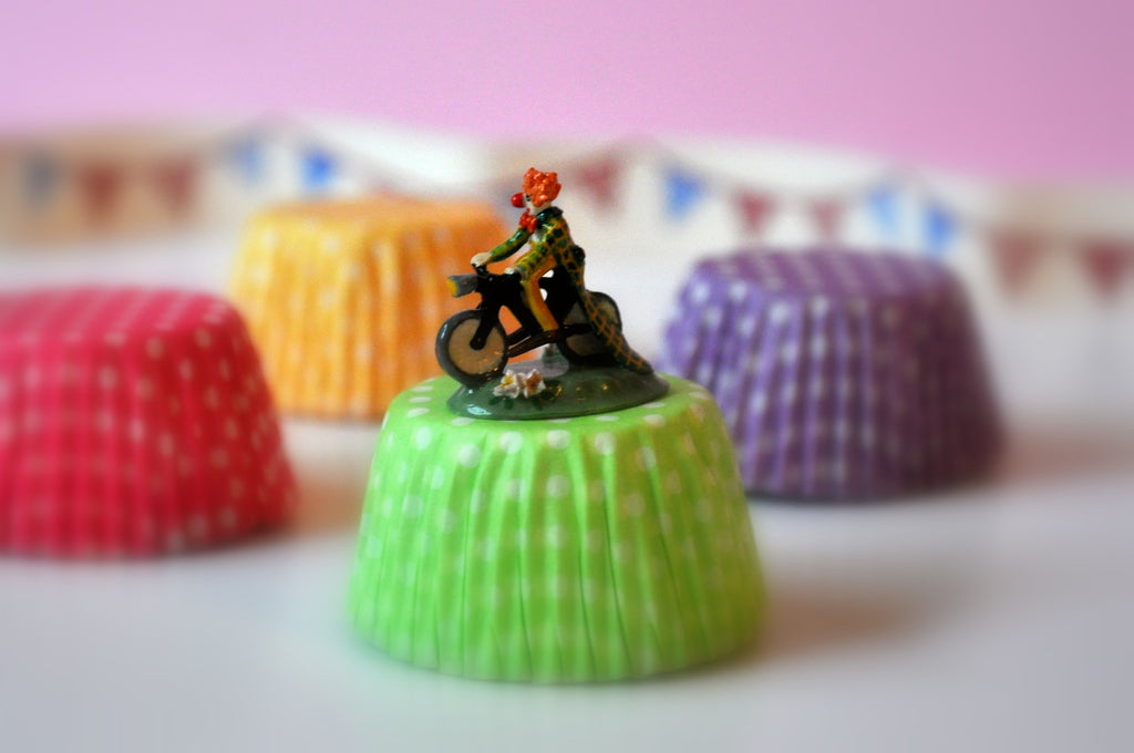 Clown on Bicycle Figurine by Pam Jones