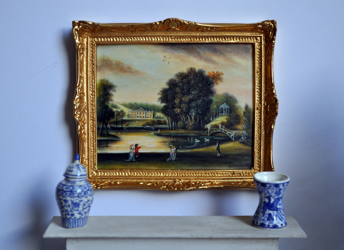 ESTATE TREASURE: From a William Hannan Oil Painting "West Wycombe Park" by Christopher Whitford