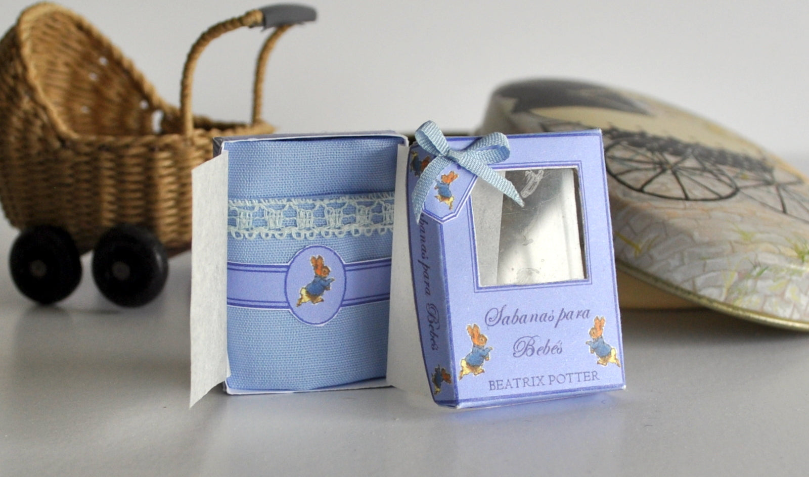 ESTATE TREASURE: Peter Rabbit Blanket Gift Box by Syreetas Miniatures